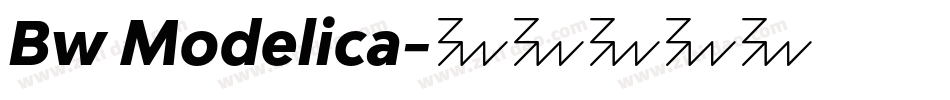 Bw Modelica字体转换
